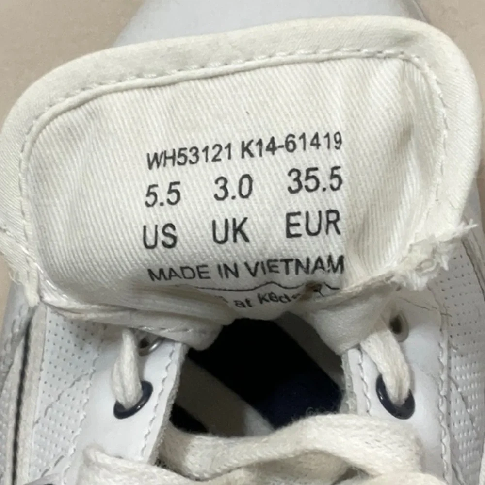 Keds White Lace Up Leather Ortholite WH53121 Sneaker Womens Sz 5.5 - Picture 10 of 10